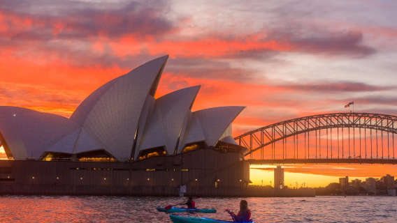 Sydney: Sunrise kayaking tour departing from Rushcutters Bay