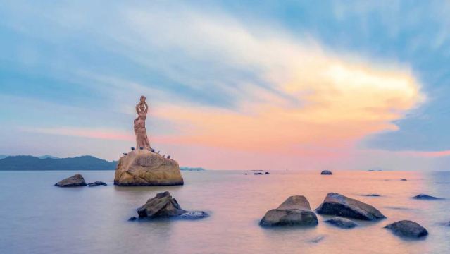 【珠海一日遊純玩】登橋/船遊港珠大橋/珠海大劇院/珠海漁女