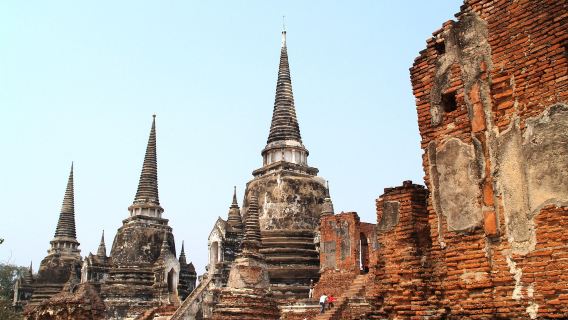 タイ・バンコク|アユタヤ+ピンクのガネーシャ+ジョッドフェアーズ ナイトマーケット 日帰りツアー