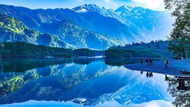 1-day tour from Nagoya to Kamikōchi, Japan's Jiuzhaigou, including Taisho Pond, Tashiro Pond, Kappa Bridge, and Myojin Pond