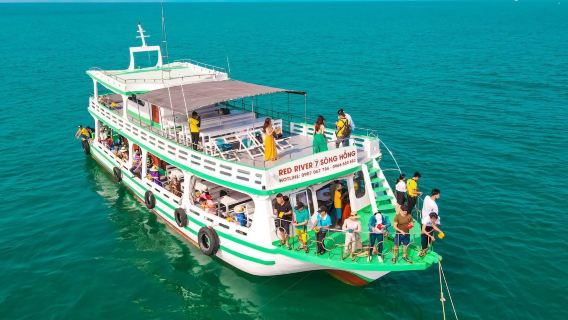 Excursión de un día a Phu Quoc + isla Ganh + isla Móng + isla Rung con snorkel, pesca, guía y almuerzo incluido