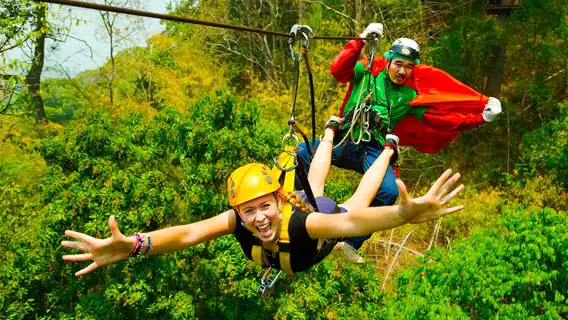 ช้างไทยทัพพระยาซาฟารี พัทยา ประเทศไทย [ขี่ช้าง/ ซิปไลน์/ ยิงปืน/ขับรถ ATV ออฟโรด]