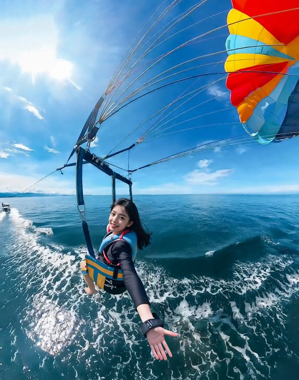 情人灣半日遊【拖曳傘/水上摩托車/香蕉船等多種水上項目可選全含】
