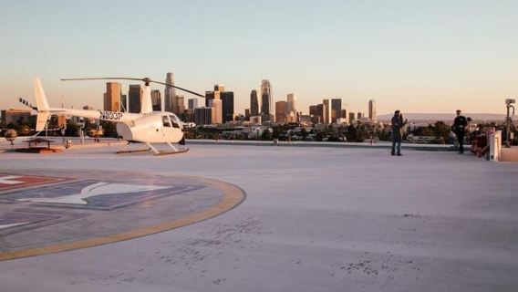 Los Ángeles: Recorrido en helicóptero con aterrizaje en azotea del centro