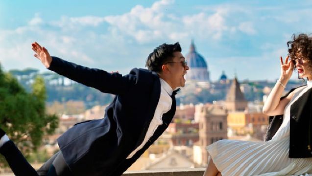 Rome : Private Golf cart tour & Professional Photoshoot