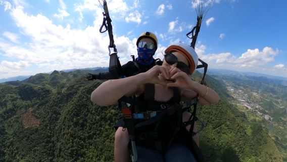 興義萬峯林滑翔傘基地+萬峰林景區滑翔傘飛行體驗【專業教練一對一飛行】