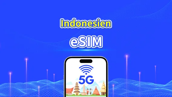 Indonesien eSIM | 5G/4G | Tägliches/Gesamtdatenpaket | 1-30 Tage | Billing nach natürlichem Tag | QR-Code