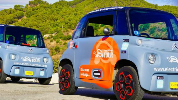 Naturpark Montes de Málaga: Geführte Elektroauto-Tour + Mittagessen