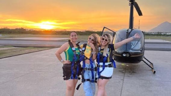 Helicopter flight no doors in Rio de Janeiro