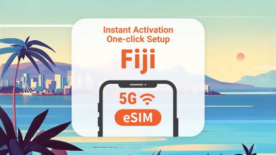 Fidži eSIM | Kaikki AI & TikTok | 1–30 päivää | QR-koodi