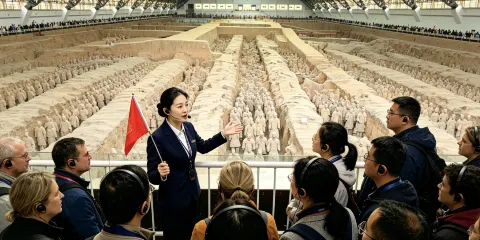 西安秦始皇帝陵博物院(兵馬俑)半日遊(英語/中文/日語/西班牙語/俄語導遊)每日出發