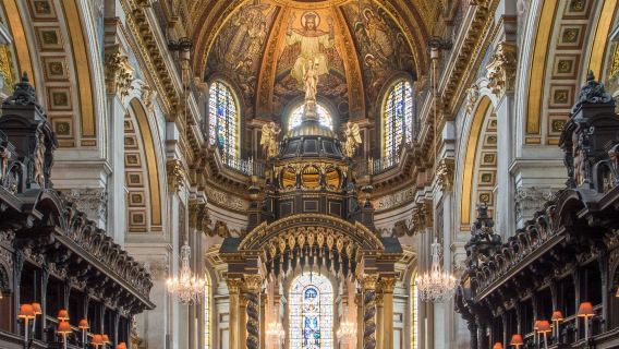 London: Adgang til St. Paul's Cathedral med audioguide + Tur-retur Uber Boat