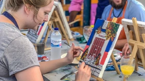 Cartagena: Painting Class with Brunch on a Hidden Rooftop in Getsemani