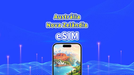 Austrália/Nova Zelândia 5G eSIM | Plano diário/Plano de dados | Cobrança a cada 24 horas | 1–30 dias | Código QR