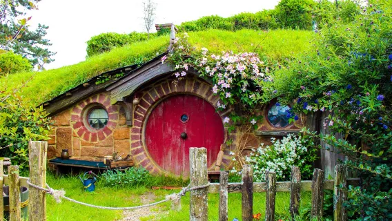 Auckland Round-trip- Hobbiton Village + Waitomo Glowworm Caves one-day tour[Lunch Included]