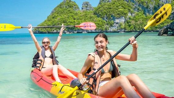 Koh Samui Departure: Mu Ko Ang Thong National Park Sightseeing and Snorkeling|Upgradable kayaking adventure