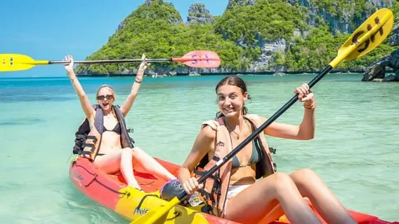 Duration range for Kayak Tours in Thailand from 1 hours to 16 hours Duration range for Kayak Tours in Thailand from 1 hours to 16 hours