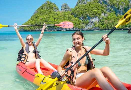 Koh Samui Departure: Mu Ko Ang Thong National Park Sightseeing and Snorkeling|Upgradable kayaking adventure