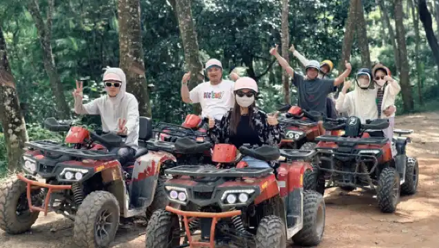 普吉島大佛：高空滑索 10 + ATV 250CC 60 分鐘 + 接送