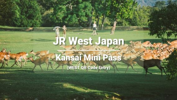 [Vé chính thức] Vé đường sắt JR Kansai Mini Pass 3 ngày (Vào cổng bằng Mã QR WEST)