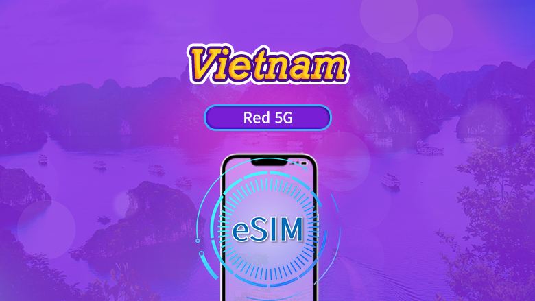 Vietnam | 5G eSIM | Pase diario/Paquete total | Facturación cada 24 horas | 1-30 días | Código QR