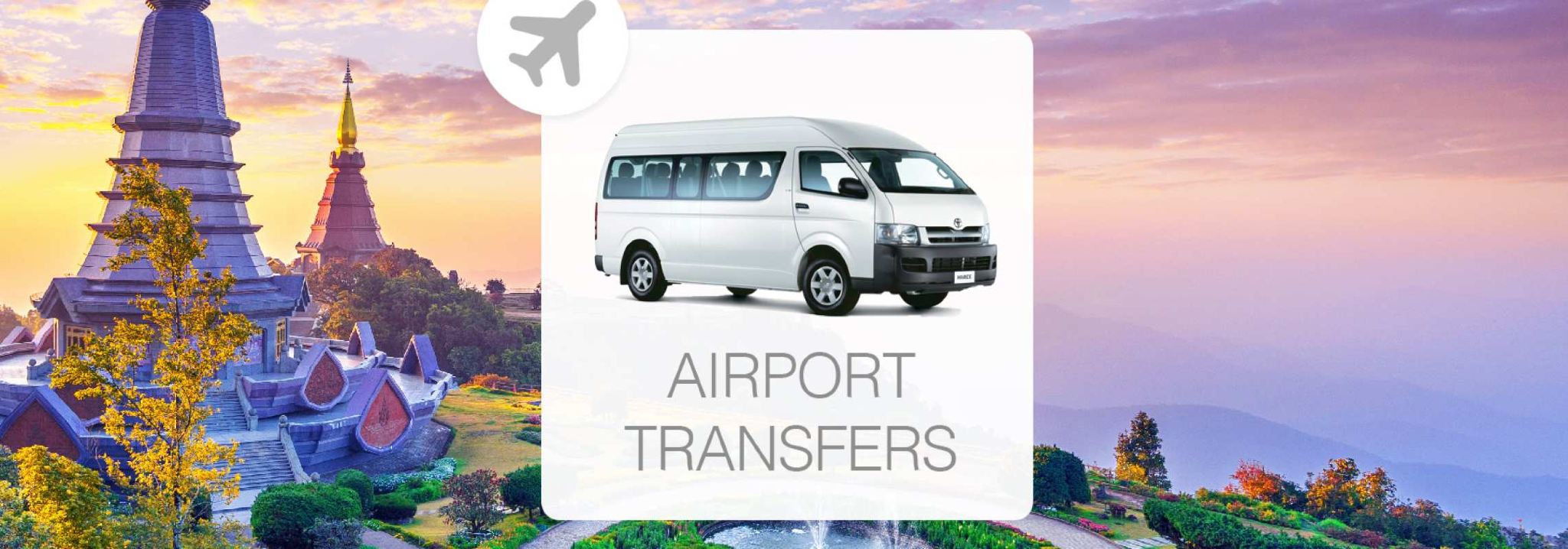 Traslado privado del Aeropuerto de Chiang Mai al hotel en Chiang Mai|Tailandia [Doi Saket]|Mae Hong Son|Chiang Rai