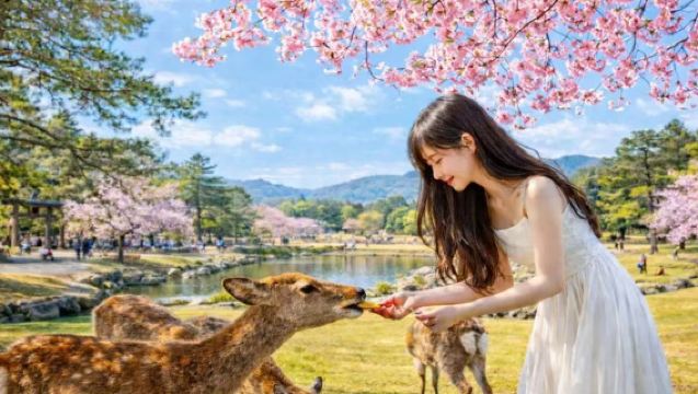 [오사카 출발] 일본 교토 & 나라 당일치기 투어, 사랑스러운 야생 사슴 만나기, 하루에 후시미이나리 신사와 기요미즈데라 지역 관광, 최대 13인 소규모 그룹, 한국어 가능 운전 기사