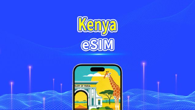 eSIM Kenya | 4G | Paket Data Harian/Total | 1–30 hari | Penagihan 24 Jam | Kode QR