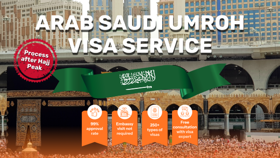 Layanan Pemrosesan Visa Umrah Arab Saudi di Indonesia (Diproses setelah Puncak Haji)