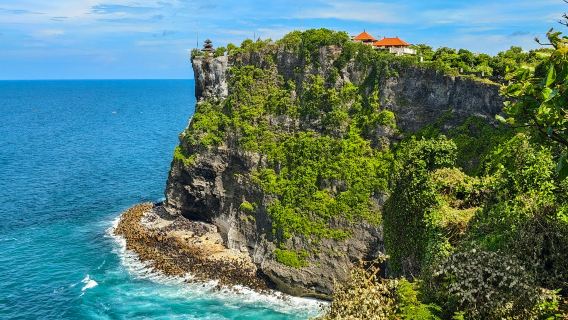 Passeio de um dia sem compras: Estrada à beira do penhasco + Praia de Melasti + Penhasco dos Namorados + Rua dos Estrangeiros em Kuta