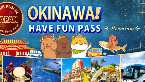 (optional 1-day tour/Churaumi Aquarium) Okinawa enjoy pass deluxe edition 1 Week Free Pass