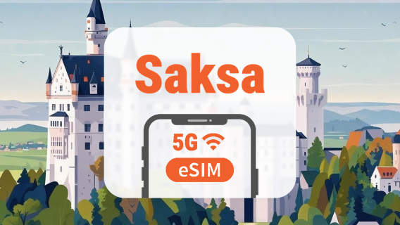 Saksa 5G eSIM | Kaksoisverkko • Kaikki AI & TikTok | 1–30 päivää | QR-koodi