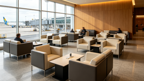 Voucher para o Lounge VIP do Aeroporto Internacional de Guarulhos em São Paulo | Sala VIP do Aeroporto GRU | Lounge VIP | Descanso em conexão para voos de retorno | Terminais T1, T2 e T3