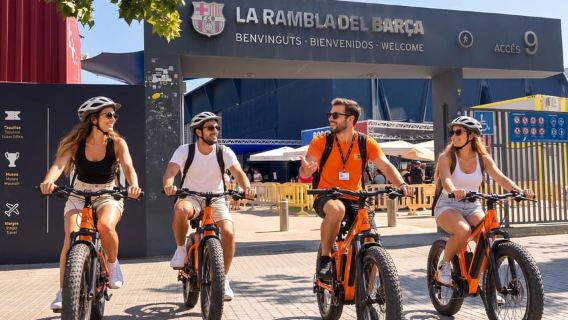 Barcelona: City Highlights and Camp Nou Guided E-Bike Tour