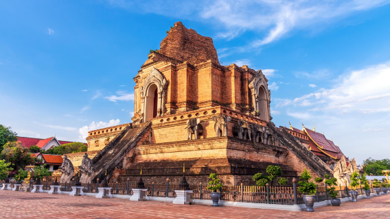 Chiang Mai, Thailand Tuk Tuk Ancient City Half Day Tour [Chiang Mai Old City Temple Exploration| shared transportation