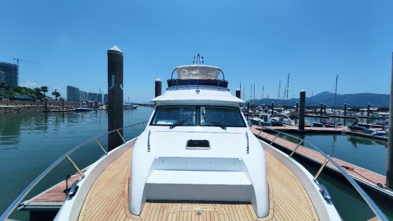 【深圳遊艇包船】深圳七星灣72呎豪華遊艇包船出海暢玩 贈送海釣魚竿魚餌+網紅泳池滑梯+水上魔毯+遊艇KTV