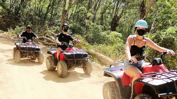 Phuket: Aventura paradisíaca en vehículos todoterreno y tirolesa