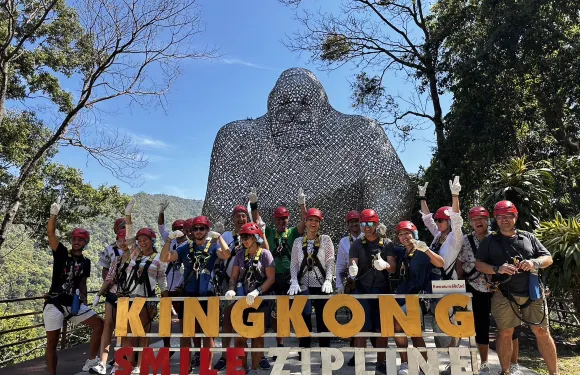 泰國清邁府清邁金剛微笑滑索半日遊【清邁微笑大金剛叢林飛躍】