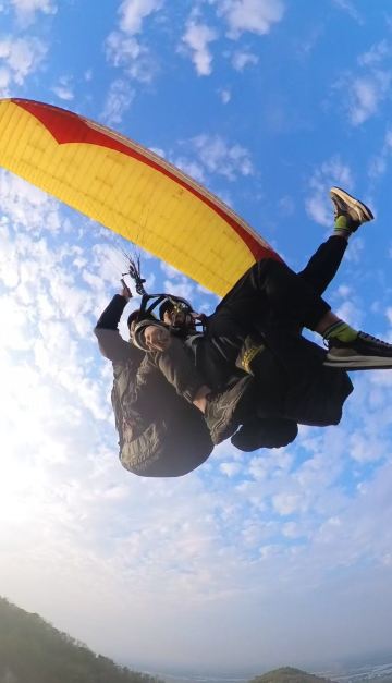 合肥青陽山滑翔傘飛行基地滑翔傘飛行體驗【專業教練一對一帶飛+專業越野車送上山+贈送全程錄影】