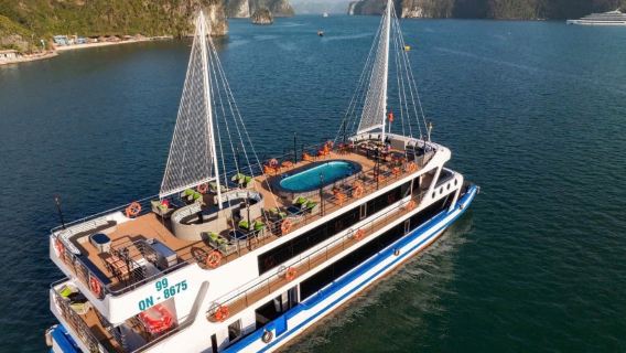[Amethyst Cruise] Ha Long Bay 5-star luxury cruise buffet/afternoon tea/luxury bus transfer