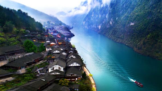 Ville de Chiyou Jiuli + Ancienne ville de Gongtan + Galerie Wujiang : culture ethnique Miao|Croisière Excursion d'une journée sur la rivière Wujiang
