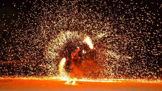 Borocay: Fire Dancing Show at Red Coconut Beach Hotel