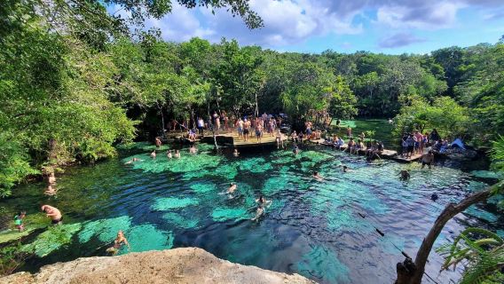 墨西哥坎昆圖盧姆瑪雅遺址圖倫古城+藍色天坑 包車一日遊