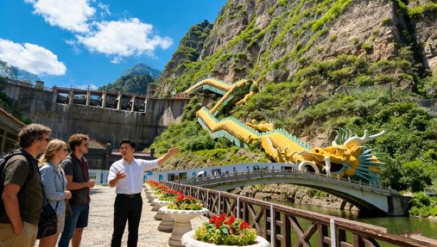 Excursión privada a Pekín: La Gran Muralla y el desfiladero de Longqing con pase VIP y paseo en barco