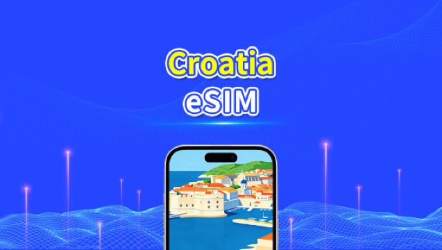 eSIM Croatia | 5G/4G | Data berkelajuan tinggi | 24 jam | 1-30 hari | Kod QR
