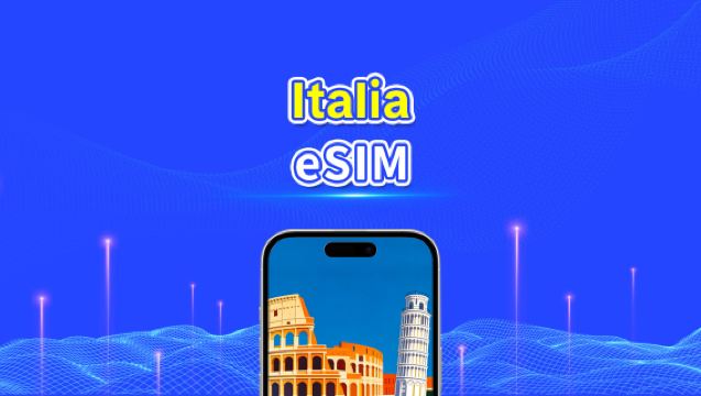 Italia eSIM | Nopea nettiyhteys | 5G/4G | Päiväpaketti/datapaketti | 24 tuntia | 1–30 päivää | QR-koodi