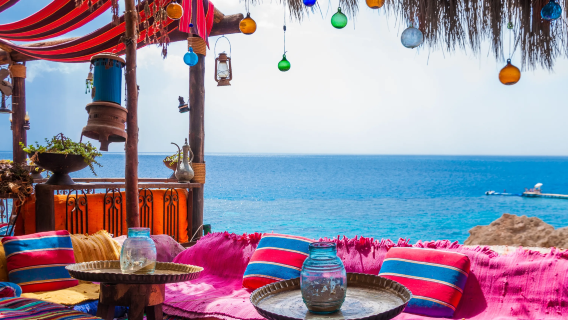 Sharm El Sheikh: Farsha Cafe Mountain Lounge Private Transfer Service