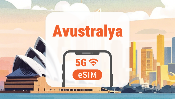 Avustralya 5G eSIM | Tüm AI & TikTok | 1–30 Gün | QR Kod