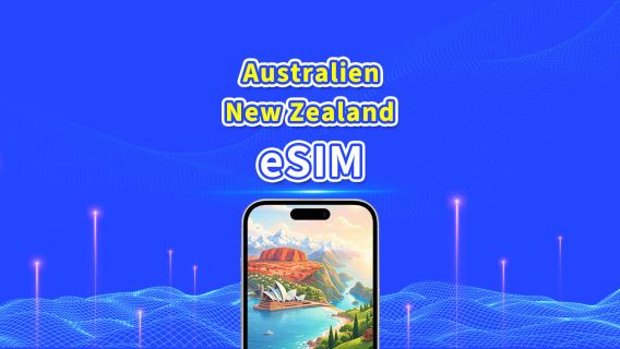 Australien/New Zealand 5G eSIM | Dagspakke/Datapakke | 24-timers afregning | 1–30 dage | QR-kode