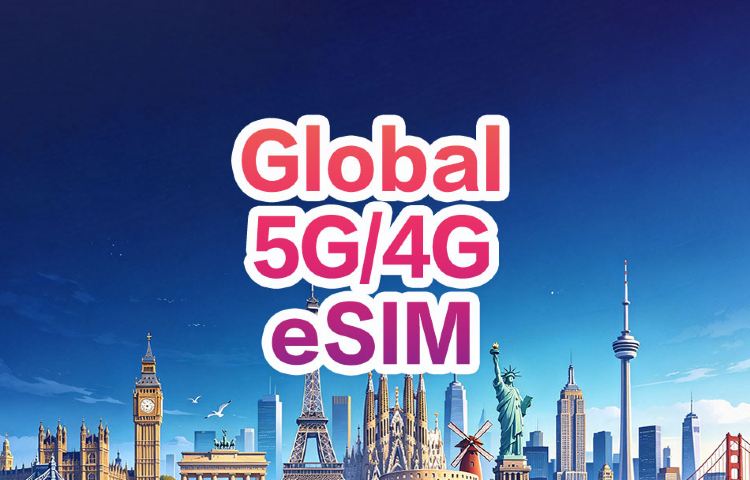 Global eSIM (149 countries/regions) 4G/5G | eSIM | China Mobile CMLink | 1-30 day optional | Instant order and use | Supports hotspots | QR Code